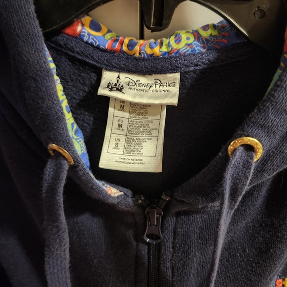 Disney Parks Walt Disney World Embroidered Full Zip up Hoodie Jacket. Size Small - Picture 4 of 7